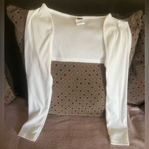 SHEIN White Ribbed Crop Top